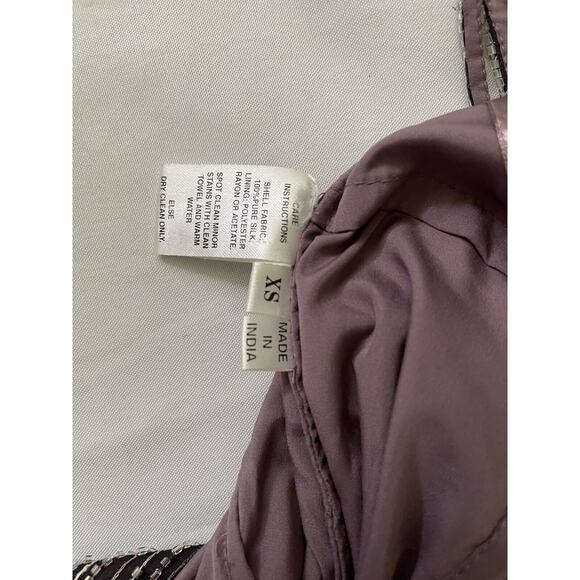 Woman Party Beaded Dress Purple Size Small Nordstrom - Picture 8 of 10